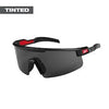 Milwaukee Wrap Around Safety Glasses - Tinted Anti-Scratch Lenses Milwaukee