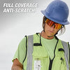 Milwaukee Wrap Around Safety Glasses - Red Mirrored Anti-Scratch Lenses Milwaukee