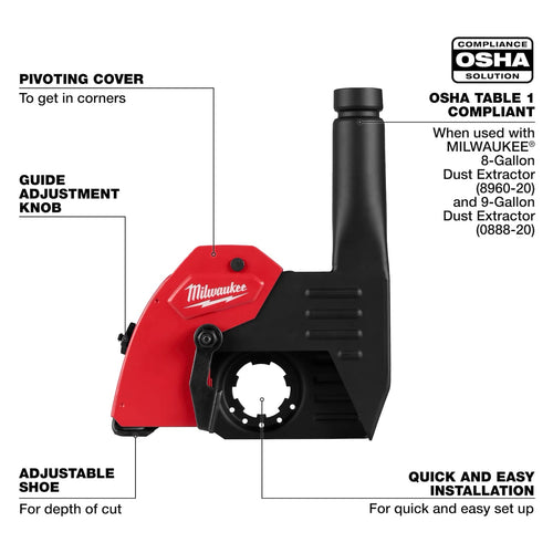 Milwaukee 6 Tuckpointing Dust Shroud Milwaukee