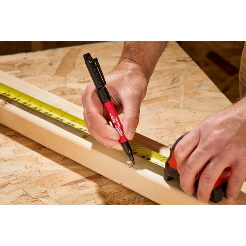 Milwaukee INKZALL™ Double Sided Black Jobsite Marker – Ultra Fine & Fine Point Milwaukee
