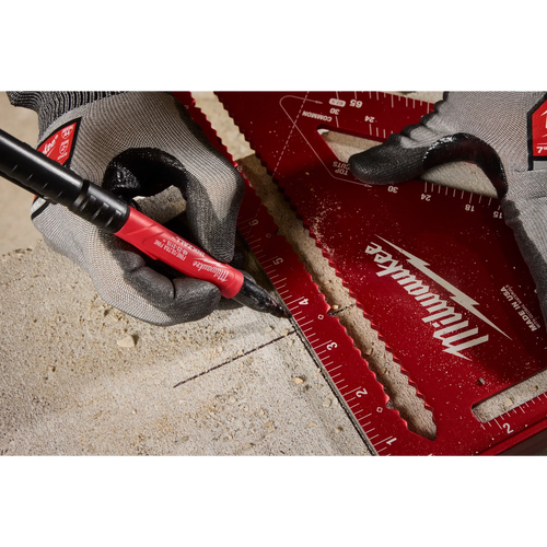 Milwaukee INKZALL™ Double Sided Black Jobsite Marker – Ultra Fine & Fine Point Milwaukee