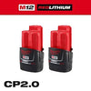 Milwaukee M12™ REDLITHIUM™ CP2.0 Battery Two Pack Milwaukee