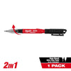 Milwaukee INKZALL™ 2IN1 Deep Reach Ultra Fine Point Black Jobsite Marker Milwaukee