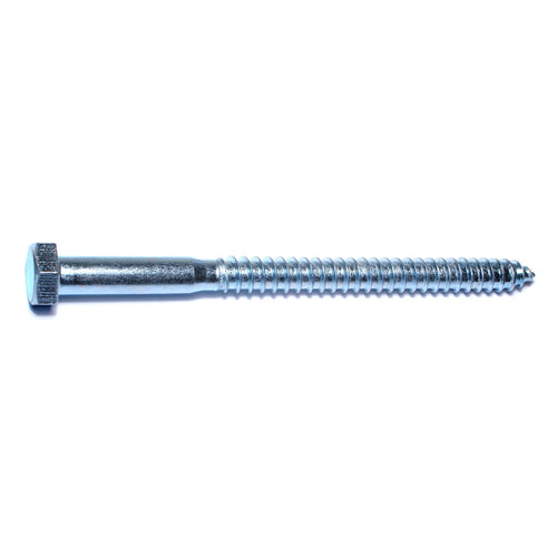 Monster Fastener Zinc Plated Grade 2 / A307 Steel Hex Head Lag Screws Midwest Fastener