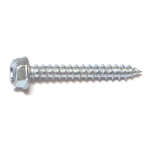 Monster Fastener Zinc Plated Steel Slotted Hex Washer Head Sheet Metal Screws Midwest Fastener