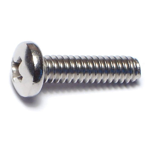Monster Fastener 18-8 Stainless Steel Coarse Thread Phillips Pan Head Machine Screws Midwest Fastener