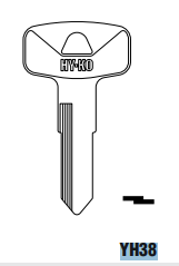 Hy-Ko Products YH38 Yamaha Motorcycle Key Blank Hy-Ko
