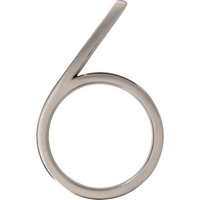 Hillman Distinctions Floating Mount House Number 6 Nickel (5) Hillman