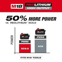 Milwaukee M18™ REDLITHIUM™ HIGH OUTPUT™ XC5™ Battery Pack Milwaukee