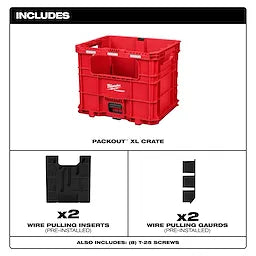 Milwaukee PACKOUT™ Wire Pulling XL Crate Milwaukee