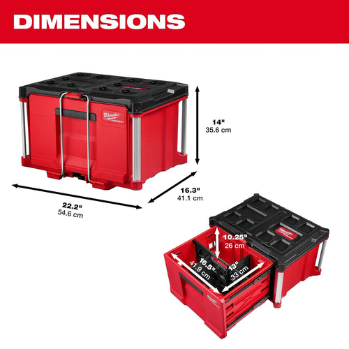 Milwaukee PACKOUT™ Single Drawer Tool Box Milwaukee