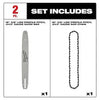 Milwaukee 16 3/8 LOW PROFILE™ Pitch, .043 Gauge Saw Chain and Guide Bar Set Milwaukee