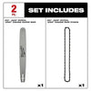 Milwaukee 20 .325 Pitch, .050 Gauge Saw Chain and Guide Bar Set Milwaukee