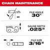 Milwaukee 20 .325 Pitch, .050 Gauge Saw Chain and Guide Bar Set Milwaukee