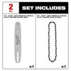 Milwaukee 10 .325 LOW PROFILE™ Pitch, .043 Gauge Saw Chain and Guide Bar Set Milwaukee