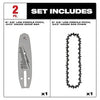 Milwaukee 6 3/8 LOW PROFILE™ Pitch, .043 Gauge Saw Chain and Guide Bar Set Milwaukee