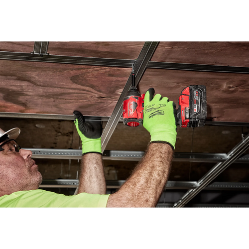 Milwaukee High Visibility Cut Level 3 Polyurethane Dipped Gloves Milwaukee