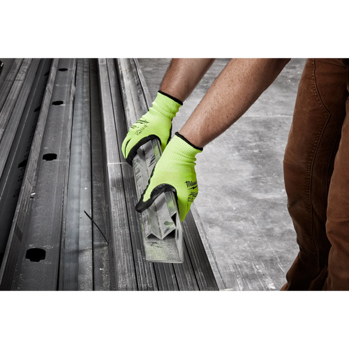Milwaukee High Visibility Cut Level 3 Polyurethane Dipped Gloves Milwaukee