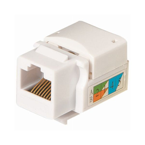 RCA Keystone CAT6/5E RJ45 White Modular Jack Insert RCA