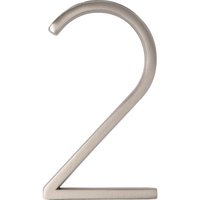 Hillman Distinctions Floating Mount House Number 2 Nickel (5) Hillman