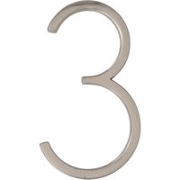 Hillman Distinctions Floating Mount House Number 3 Nickel (5) Hillman