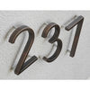 Hillman Distinctions Floating Mount House Number 3 Nickel (5) Hillman