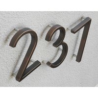 Hillman Distinctions Floating Mount House Number 3 Nickel (5) Hillman