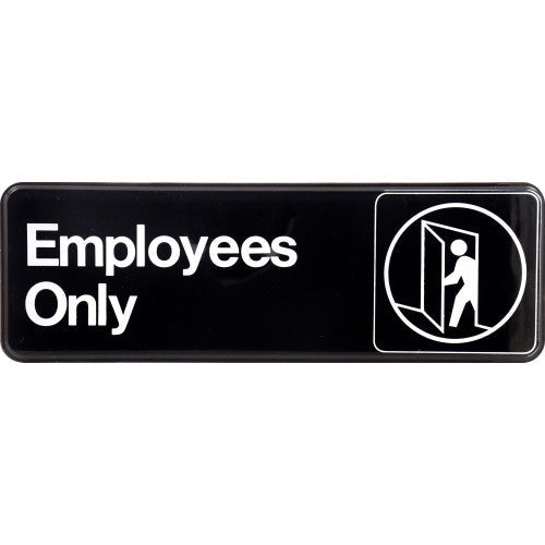 Hillman Employees Only Sign (3 x 9) Hillman