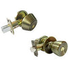 Combination Lockset, Antique Brass TruGuard