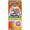 Drawstring Trash Bags, Clear, 30-Gal., 36-Ct. Hefty