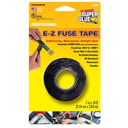 E-Z Fuse Silicone Tape, Black, 1-In. x 10-Ft. The Original Super Glue