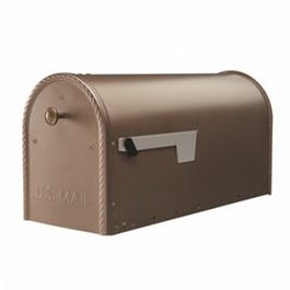 Edwards Post-Mount Mailbox Venetian Bronze Large Gibraltar Mailboxes
