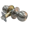 Entry Lockset, Ball-Style Knob, Stainless Steel TruGuard