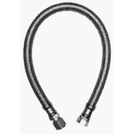 Faucet Connector, Delta Style, Stainless Steel, 3/8 Compression x 3/8 O.D. x 12-In. Various