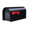 Ironside Post-Mount Mailbox Black Large Gibraltar Mailboxes