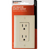 Ivory 2-Pole 3-Wire Grounding  Decorator Duplex Receptacle Legrand - Pass & Seymour