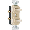 Ivory 2-Single-Pole Combo Switch Legrand - Pass & Seymour