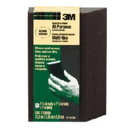Large-Area Flexible Angled Sanding Sponge, Medium, 4-7/8 x 2-7/8 x 1-In 3M