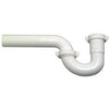 Lavatory Wall Drain P Trap, White Plastic, 1.25-In. O.D. Master Plumber