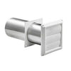 Louvered Dryer Vent, Through the Wall Plastic Pipe, 4-in . Lambro