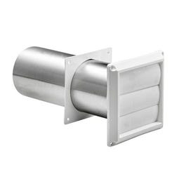 Louvered Dryer Vent, Through the Wall Plastic Pipe, 4-in . Lambro