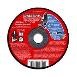 Metal Cut-Off Discs, 4 x 0.040 x 5/8-In. Diablo
