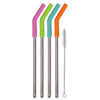 Metal Straws, Assorted Colors, 4-Pk. Orca