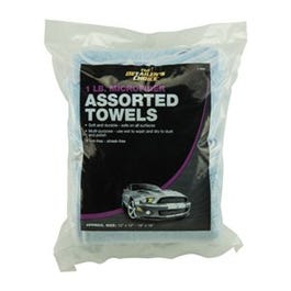 Microfiber Towels, Assorted, 1-Lb. The Detailer's Choice