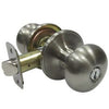 Mushroom Entry Knob Sets, Satin Nickel TruGuard