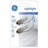 Night Light Bulb, Clear, 5-Watts, 2-Pk. GE