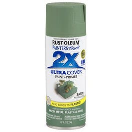 Painter's Touch 2X Spray Paint, Satin Moss Green, 12-oz. Rust-Oleum
