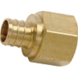 Pex Adapter, Lead Free,  .5-In. Brass Barb x .75-In. FPT SharkBite