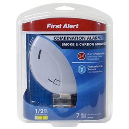Photoelectric Smoke & Carbon Monoxide Detector, Battery Operated First Alert