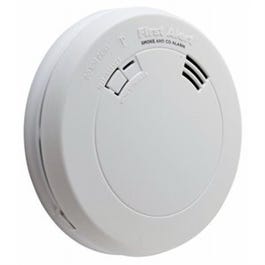 Photoelectric Smoke Detector & CO Alarm, 10-Year Battery First Alert